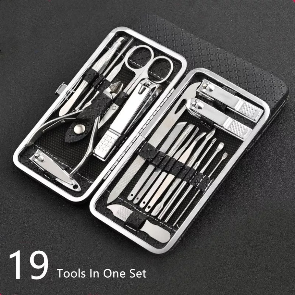 19 in 1 Stainless Steel Manicure Set - Picture 2 of 13